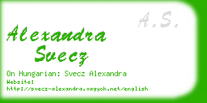 alexandra svecz business card
